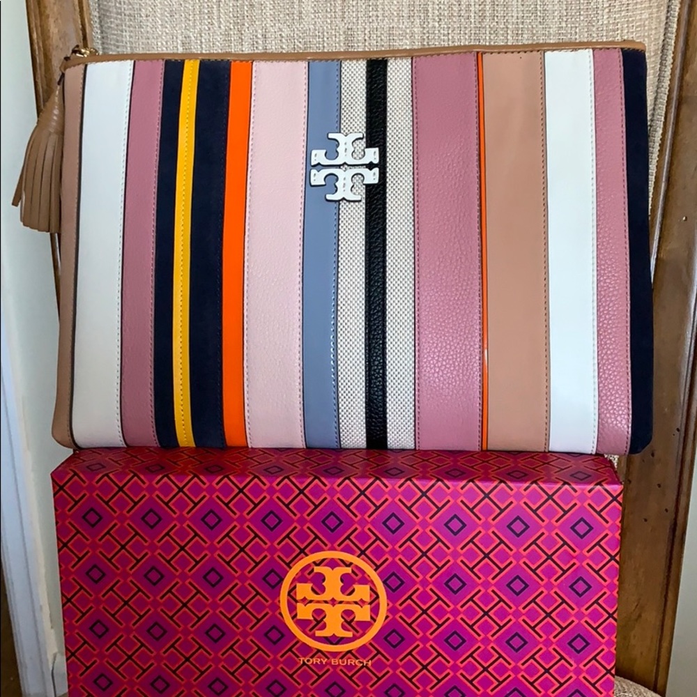 Tory Burch Web Pouch Cardamom Style 64016
